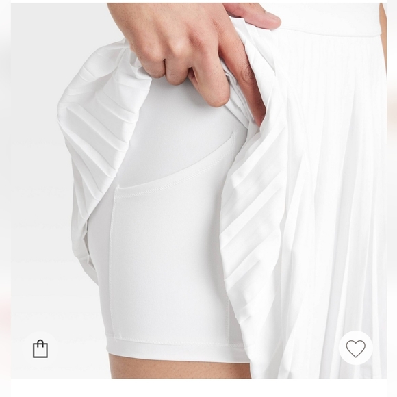 NWT All In Motion Pleated Active Dress White Small - Picture 4 of 4